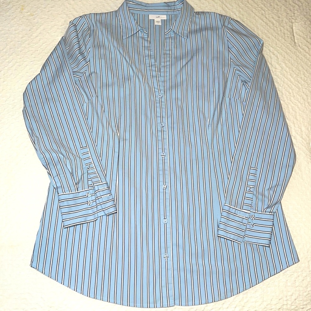 J. Jill striped button down shirt